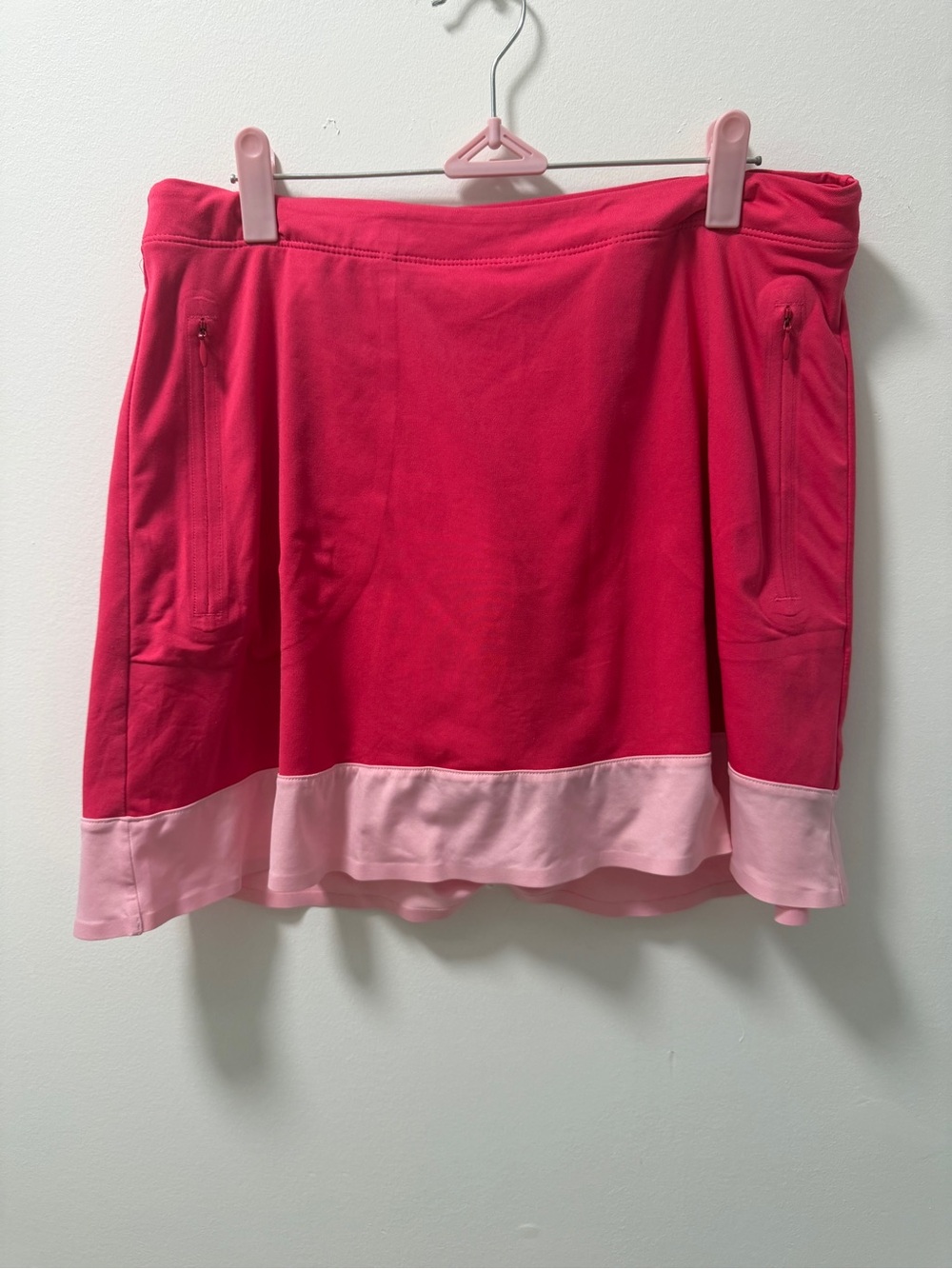 Nike Golf Tour Performance Skort Pink Colorblock Dri-FIT Athletic M